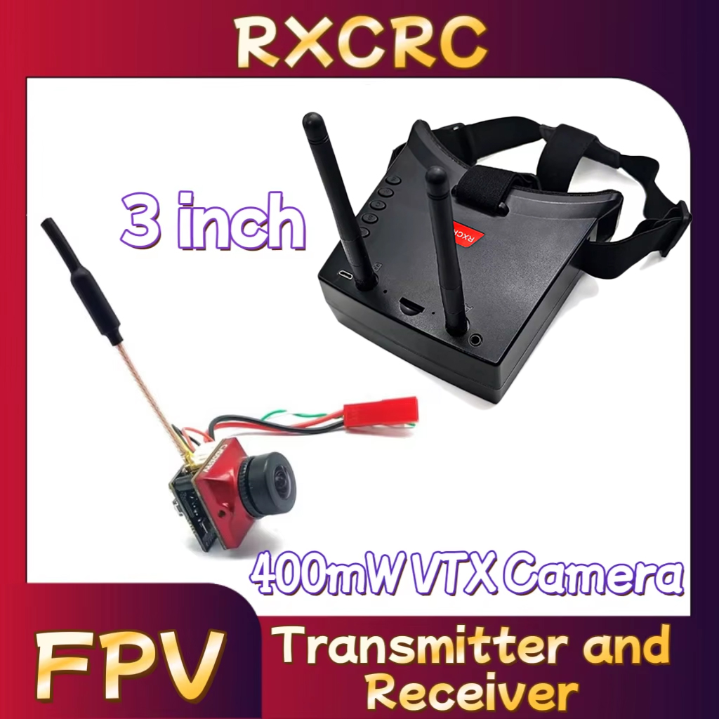 Fpv Drone Goggles - Transmisor de módulo RXCRC 5,8G, cámara